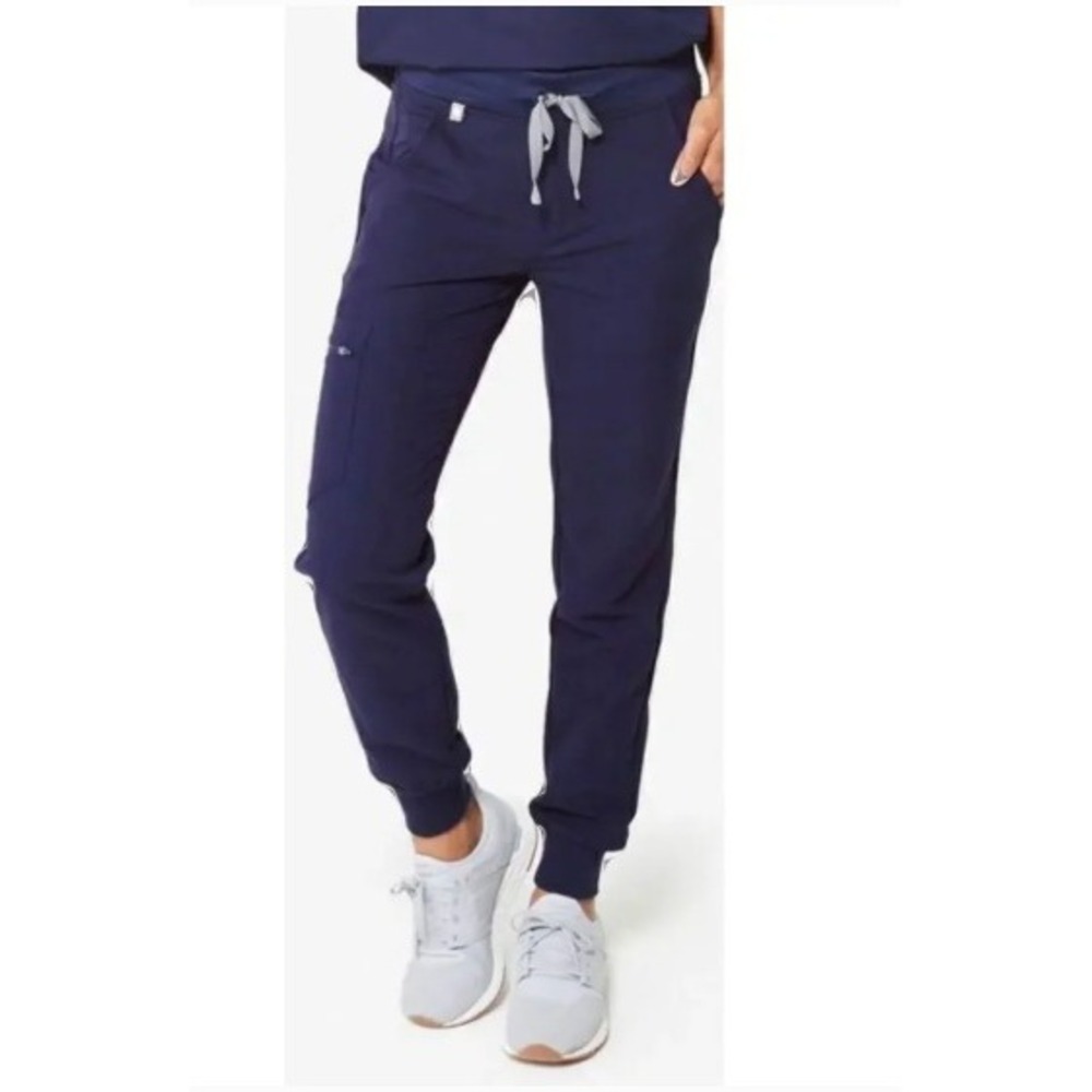 FIGS Zamora High Waisted Jogger Scrub Pants Navy Blue XS NWT